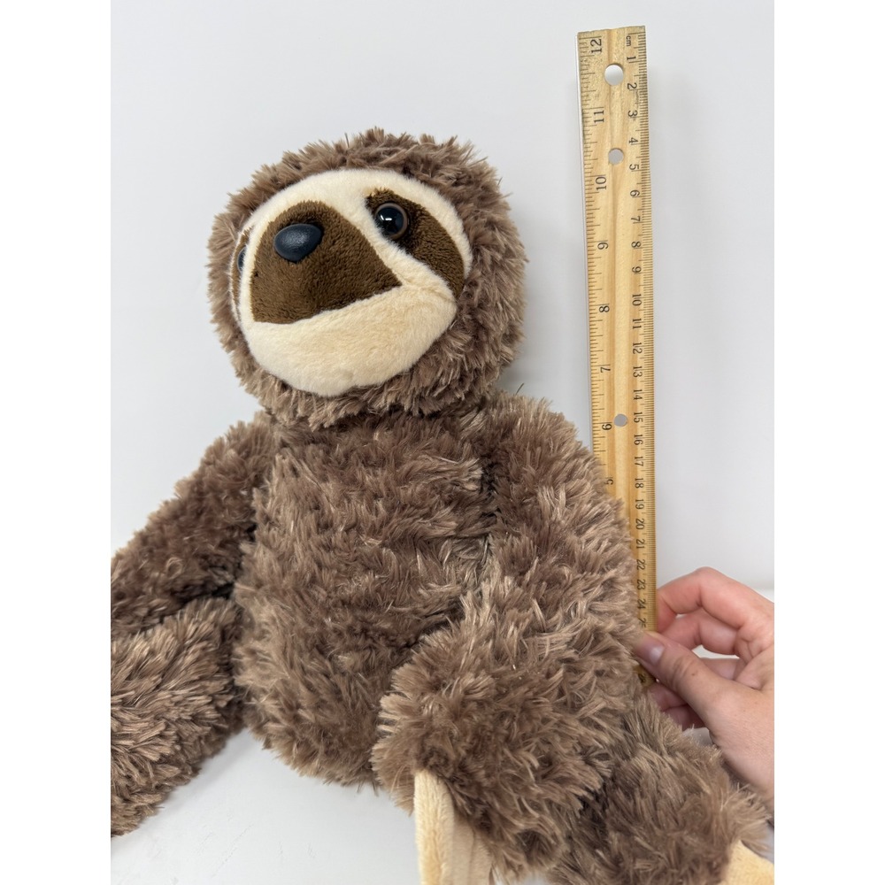 Aurora Destination Nation Sloth Plush Brown Shaggy Stuffed Animal 2020 12 inch - Picture 10 of 10